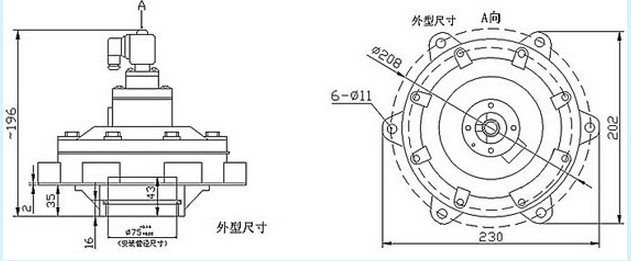 华康中天生产的电磁脉冲阀设计图纸